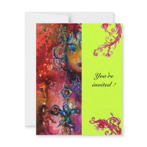 EXCALIBUR , bright red ,pink blue green