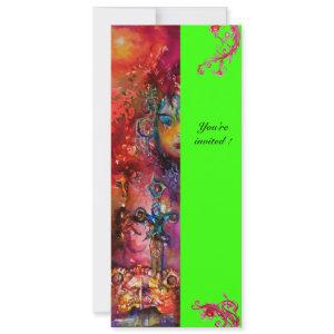 EXCALIBUR , bright red ,pink blue green