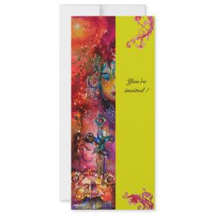 EXCALIBUR , bright red ,pink blue green