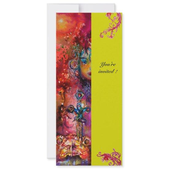 EXCALIBUR , bright red ,pink blue green