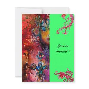 EXCALIBUR , bright red ,pink blue green