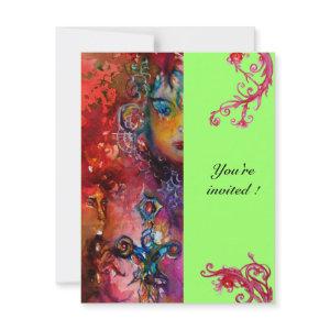 EXCALIBUR , bright red ,pink blue green
