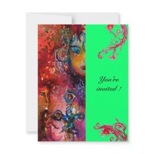 EXCALIBUR , bright red ,pink blue green