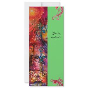EXCALIBUR , bright red ,pink blue green