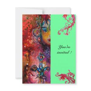 EXCALIBUR , bright red ,pink blue green