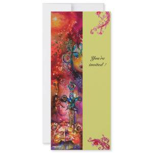 EXCALIBUR , bright red ,pink blue green