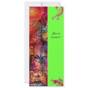 EXCALIBUR , bright red ,pink blue green
