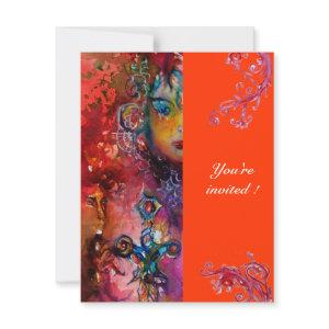 EXCALIBUR , bright red ,pink blue orange