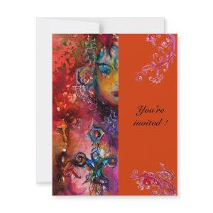 EXCALIBUR , bright red ,pink blue orange