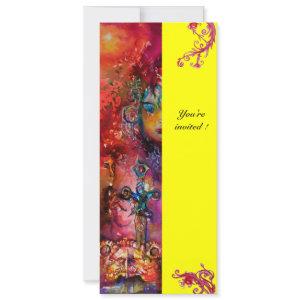 EXCALIBUR , bright red ,pink blue yellow