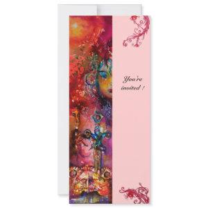 EXCALIBUR , bright red ,pink blue yellow