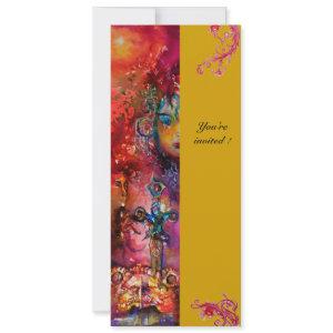 EXCALIBUR , bright red ,pink blue yellow