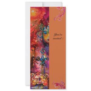 EXCALIBUR , bright red ,pink blue yellow