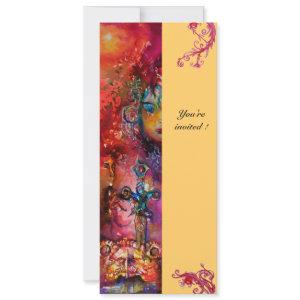 EXCALIBUR , bright red ,pink blue yellow