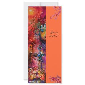 EXCALIBUR , bright red ,pink blue yellow