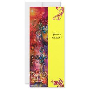 EXCALIBUR , bright red ,pink blue yellow