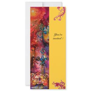 EXCALIBUR , bright red ,pink blue yellow