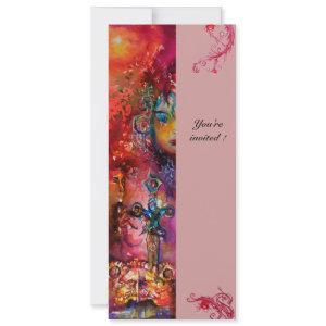 EXCALIBUR , bright red ,pink blue yellow