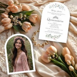 Exquisite Romantic Minimal Spring Floral Tiara XVs