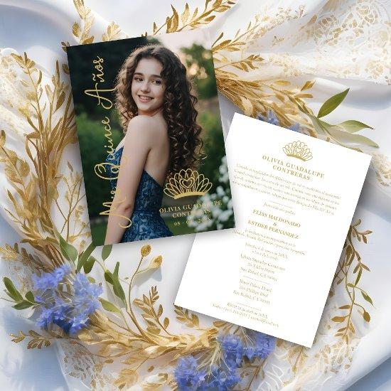 Exquisite Spanish Princess Crown Quinceañera Photo