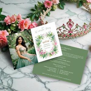 Exquisite Spring Tiara Green & Pink Floral Spanish