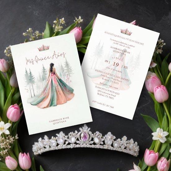 Fabulous Pink Chic Romantic Spanish Quinceañera