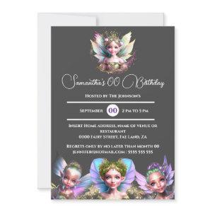 Fairies whimsical magical girls iridescent glitter