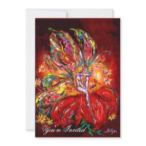 FAIRY IN RED  yellow  green