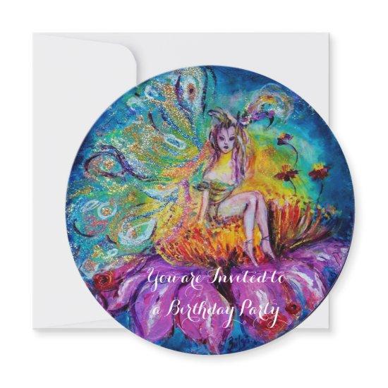 FAIRY IN THE NIGHT gold yellow blue red sparkles