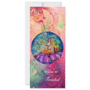 FAIRY IN THE NIGHT ,pink green blue red sparkles