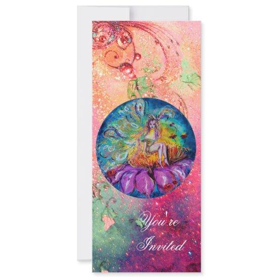 FAIRY IN THE NIGHT ,pink green blue red sparkles