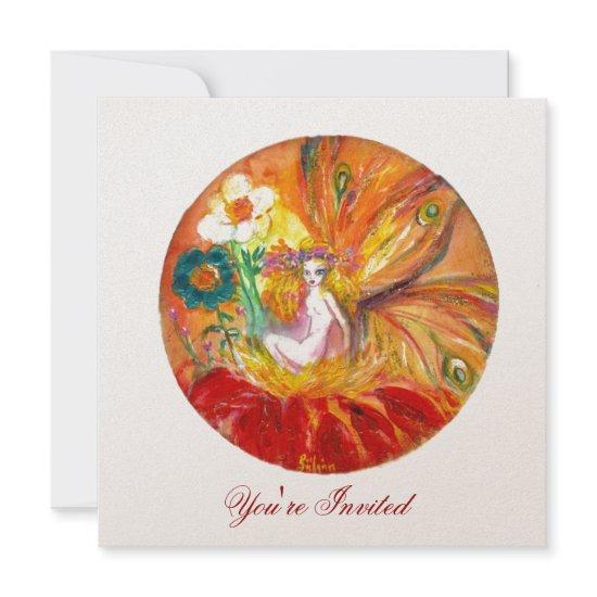 FAIRY OF THE FLOWERS champagne metallic red yellow
