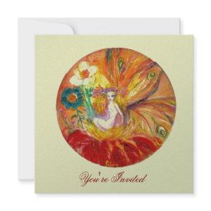 FAIRY OF THE FLOWERS silver metallic ,red  yellow