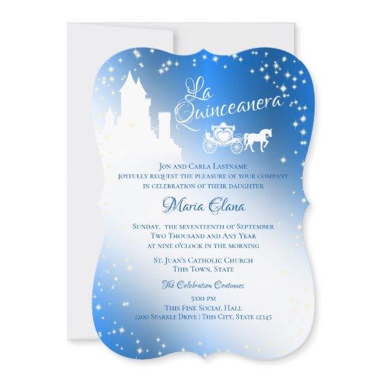 Fairy Tale Quinceanera Sapphire Sparkle Castle Inv
