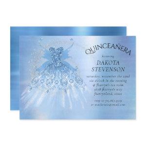 Fairy Wing Ice Gown | Frost Blue Iridescent Sheen