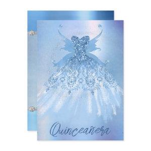 Fairy Wing Ice Gown | Frost Blue Iridescent Sheen