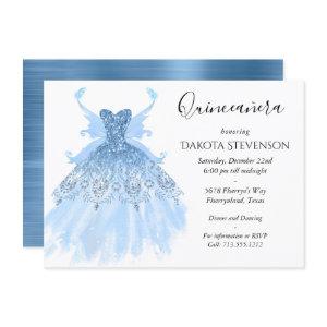Fairy Wing Ice Gown | Frost Blue Iridescent Sheen