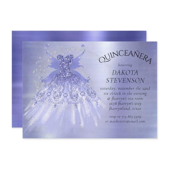 Fairy Wing Lavender Gown | Purple Iridescent Sheen