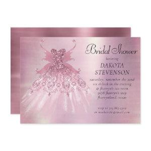 Fairy Wing Mauve Gown | Luxurious Dusty Pink Sheen