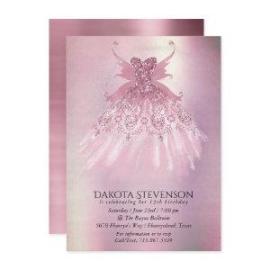 Fairy Wing Mauve Gown | Luxurious Dusty Pink Sheen