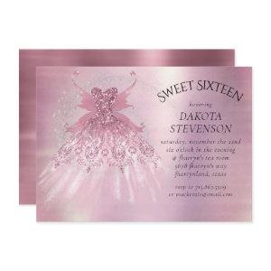 Fairy Wing Mauve Gown | Luxurious Dusty Pink Sheen