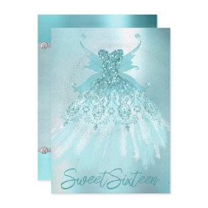 Fairy Wing Mint Gown | Luxe Pearl Green Aqua Sheen
