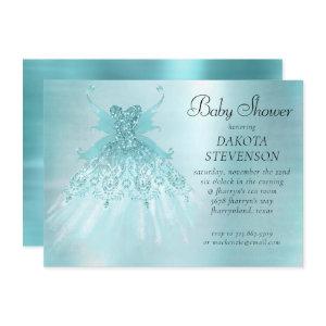 Fairy Wing Mint Gown | Luxe Pearl Green Aqua Sheen