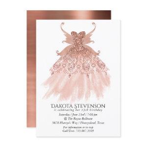 Fairy Wing Rose Gold Gown | Terracotta Coral Sheen