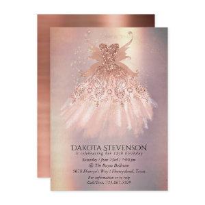 Fairy Wing Rose Gold Gown | Terracotta Coral Sheen