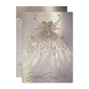 Fairy Wing Taupe Gown | Champagne Elegant Sheen