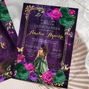 Fairytale Enchanted Forest Lilac Green Quinceañera