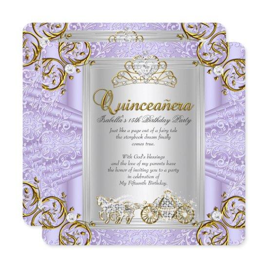 Fairytale Quinceanera 15th Birthday Lavender