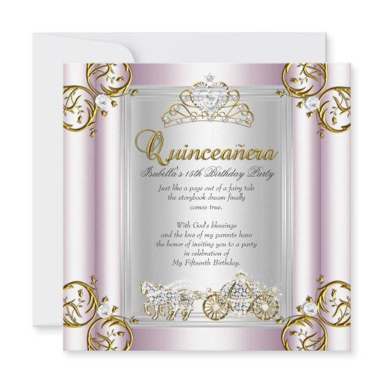 Fairytale Quinceanera 15th Birthday Soft Pink