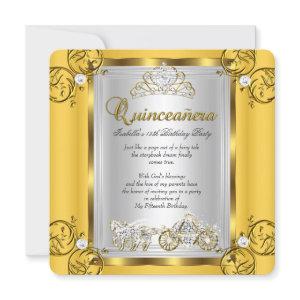 Fairytale Quinceanera 15th Birthday Yellow Gold